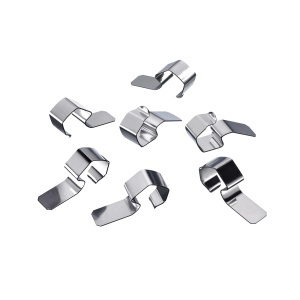 Clamite pentru borcane Westmark 24 buc, din otel, pentru conservare, argintii