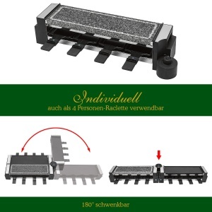 Clatronic Raclette RG 3678 Negru Grill 180deg pentru 8 persoane - Img 6