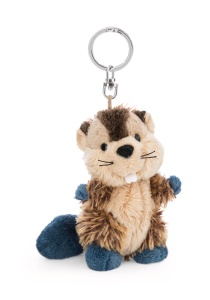 Clematis cu Plush Harry Woodsnacker 10cm - maro - Accesoriu vesel pentru rucsac sau geanta