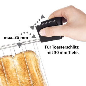 Cleste pentru toaster Cloer 761 otel inoxidabil argintiunegru - Img 3