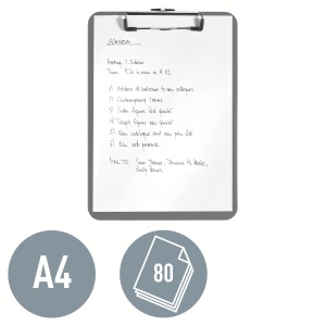 Clipboard Leitz WOW A4, 80 foi, plastic dur, roz metallic - Img 3