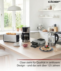 Cloer 189 Aparat pentru Wafe Inima 16 cm Antiaderent Inox 930W - Img 7