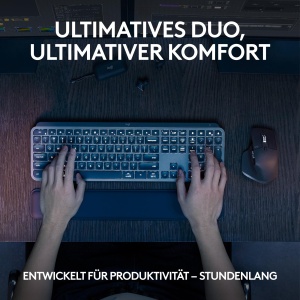 Combo Tastatura si Maus Logitech MX Keys S, Wireless, Negru, Iluminare - Img 2