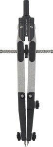 Compas Faber-Castell cu ajustare rapida, metal, 390 mm, argintiu - Img 2