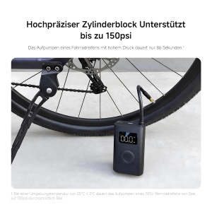 Compresor de aer electric portabil Xiaomi 2-150 PSI, 6 moduri presetate, incarcare USB-C - Img 7