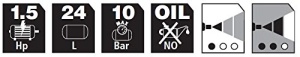 Compresor de aer Stanley DN2001024 - 24L, 1100W, 10 Bar, Galben - Img 3
