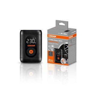Compresor digital portabil OSRAM TYREinflate 1600 ESSENTIAL fara cablu LED si incarcare USB-C