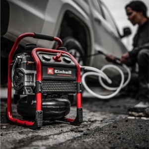 Compresor mobil Einhell SILENZZO 18160 8 bar 6L Pompa fara ulei - Img 4