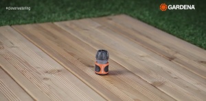 Conector pentru furtun Gardena Wasserstop 13 mm si 15 mm, cu Aquastop si Power Grip - Img 4