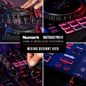 Consola controlera pentru DJ Numark Mixtrack Pro FX cu control pe 2 deck-uri, interfata audio integrata, afisaje Jog Wheel si palete de efecte, Serato DJ inclus - Img 7