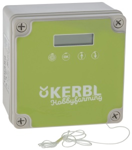 Control automat pentru usa gainilor Kerbl, cu senzor de lumina, alimentare 230V sau baterii