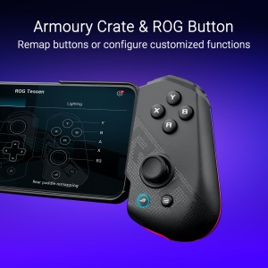 Controller gaming ASUS ROG Tessen pentru smartphone iluminare RGB incarcare rapida 18W USB-C - Img 8