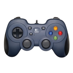 Controller Logitech F310 Gamepad cu fir Layout tip consola 18m cablu AlbastruGri