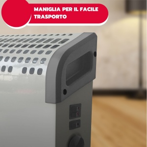 Convector electric Ardes AR4C03, 16001800W, albgri, cu termostat - Img 7