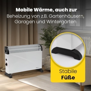 Convector electric Clatronic KH 3077 N, 2000 W, 3 trepte de incalzire - Img 2