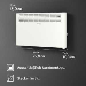 Convector electric STIEBEL ELTRON CNS 2000 Plus LCD, 2 kW, alb, pentru 25 m - Img 6