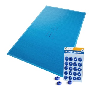 Copertina pentru piscina VOUNOT 6x12m, PE 160gm, impermeabila, albastra