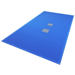 Copertina pentru piscina VOUNOT, 8x14m, impermeabila, rezistenta la mucegai, albastra