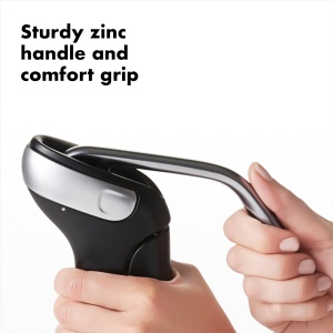 Corkenzieher OXO Good Grips cu maner ergonomic, negru-silver, cu cutter detasabil - Img 4