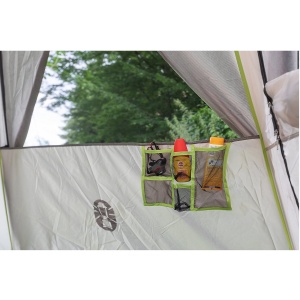 Cort de camping Coleman Polygon 6, 6 persoane, 100 impermeabil, 360 vedere, maro - Img 8
