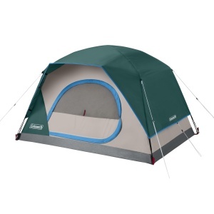 Cort de camping Coleman Skydome pentru 6 persoane, rezistent la apa, 20 mai mult spatiu