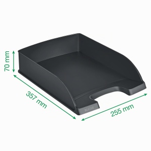 Cos de birou Leitz Plus Standard A4, 5 bucati, capacitate 4 kg, culoare gri - Img 6