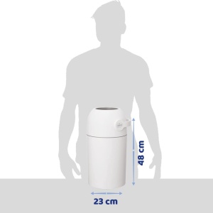 Cos de gunoi pentru scutece Chicco Windeleimer, sistem anti-odori, capacitate 25 scutece - Img 7