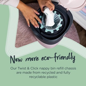 Cos de gunoi pentru scutece Tommee Tippee Simplee, capacitate 23 scutece, culoare gri - Img 9