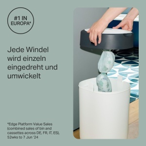 Cos de gunoi pentru scutece Tommee Tippee Twist and Click, capacitate 33 scutece, protectie impotriva mirosurilor - Img 4