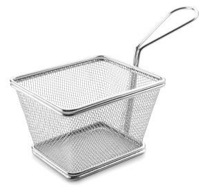 Cos de prajire LACOR, inox, 12 cm, forma patrata, gri