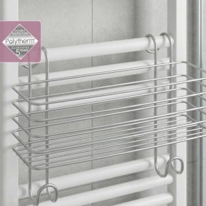 Cos pentru baie Metaltex 403801039, cu finisaj argintiu, rezistent la rugina - Img 3