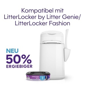 Cos pentru litiera Litter Genie XL, 50 mai mult continut, utilizare igienica - Img 3