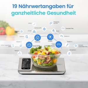 Cosori CKS001 Cantar Digital Bucatarie 5kg Cu Functie Nutritie si Aplicatie Bluetooth - Img 3