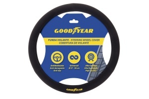 Covoare volan Goodyear GOD7006 Alcantara 37-38cm, Negru