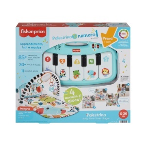 Covor de joaca Fisher-Price HWY53, muzical, pentru bebelusi, albastru, cu 4 moduri de joc - Img 6