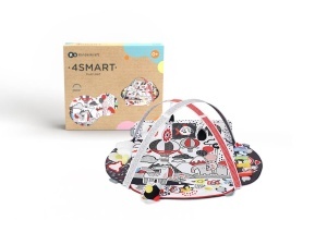 Covor de joaca Kinderkraft 4SMART, multi-zonal, cu accesorii si culori contrastante - Img 3