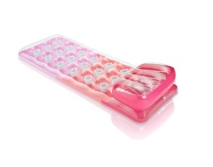Covorase de moda cu 18 buzunare Intex 58890EU - Covorase de aer - Verde/Roz/Portocaliu - 188 x 71 cm - Culori asortate - Img 1