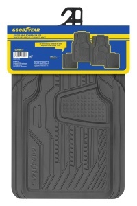 Covorase Guma Goodyear GOD9017, Set 4 buc, Negru, Antiderapant - Img 7