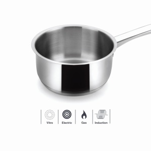 Cratita cu maner Lacor 32216 Basic 16 cm Otel Inoxidabil - Img 5