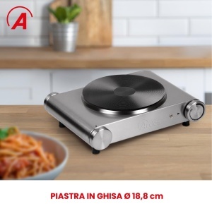 Cratita electrica ARDES HOBINOX ARFOEL01, 1500W, inox, placa fonta 18,8 cm - Img 2