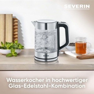 Cratita electrica Severin 1,7L, 2200W, inox si sticla - Img 3