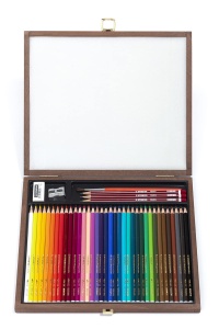 Creion acuarelabil STABILO aquacolor - 36 culori, mina 2,8 mm, din lemn sustenabil