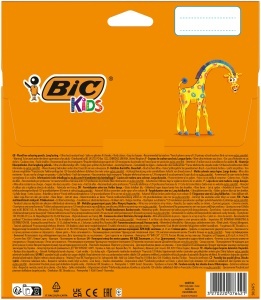 Creion colorat BIC Kids ECOlutions Evolution, 24 culori, bruchsicher, fara lemn - Img 2