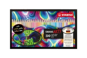 Creion colorat STABILO Swans ARTY, 3.3 mm, culori intense, bruchfest