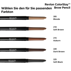 Creion de sprancene Revlon ColorStay, Culoare Negru Sof, Formula Waterproof - Img 5