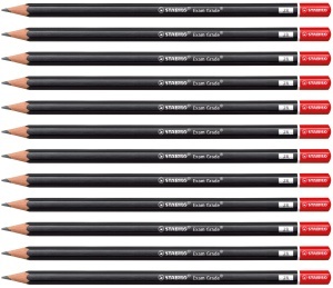 Creion STABILO Exam Grade, mina moale 2B, 5 culori disponibile