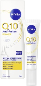 Crema anti-rid pentru conturul ochilor NIVEA Q10, 15 ml, extra strans, pentru toate tipurile de ten - Img 1