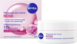 Crema Gel NIVEA Rose 50 ml cu Apa de Trandafir si Acid Hialuronic