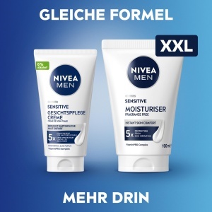 Crema hidratanta pentru barbati NIVEA MEN Sensitive, 100 ml, fara parfum si alcool - Img 6