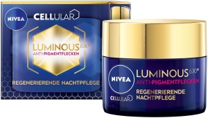 Crema regeneranta de noapte NIVEA Cellular Luminous 630, 50 ml, anti-pigmentare - Img 1